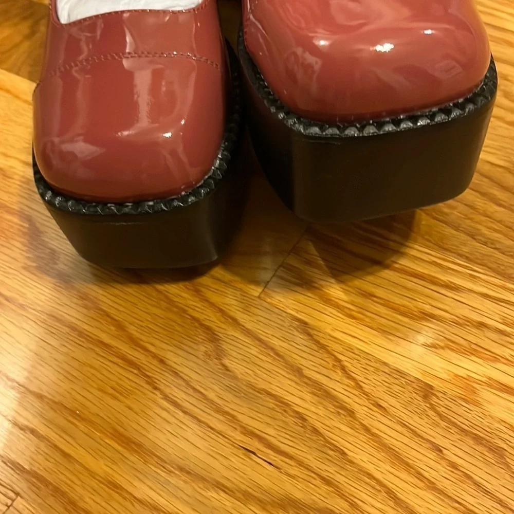 New Free People Jeffrey Campbell Pia Platform Mary Janes sizes 9.5 Defect